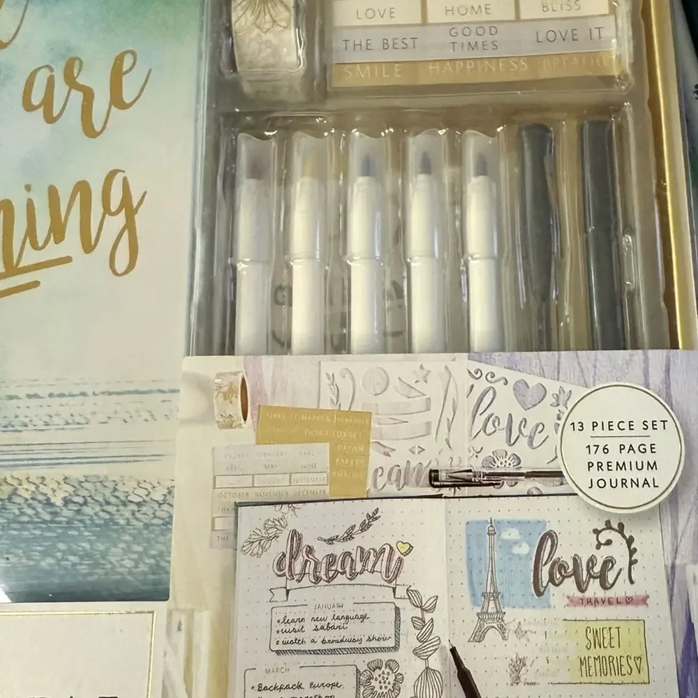 Creative You ...do it yourself Memory Journal 13 piece set 176 page journal